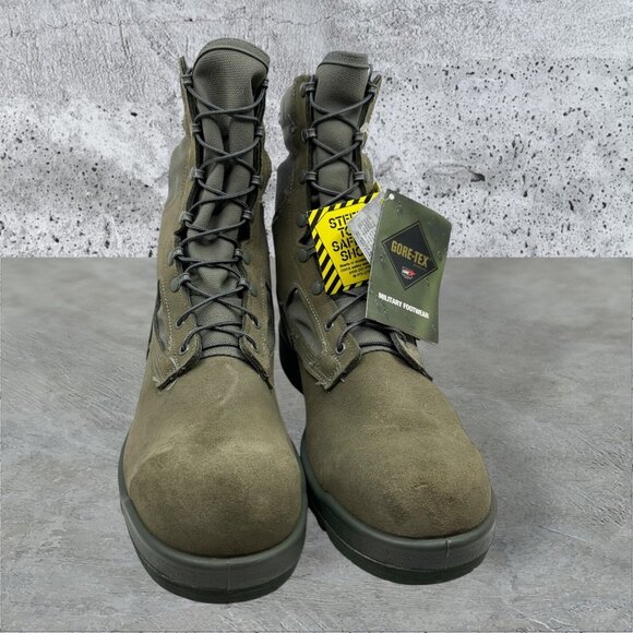 Belleville Combat Boots 650 Steel‎ Toe Military Flight Green Gore-Tex Size 15R main image 5